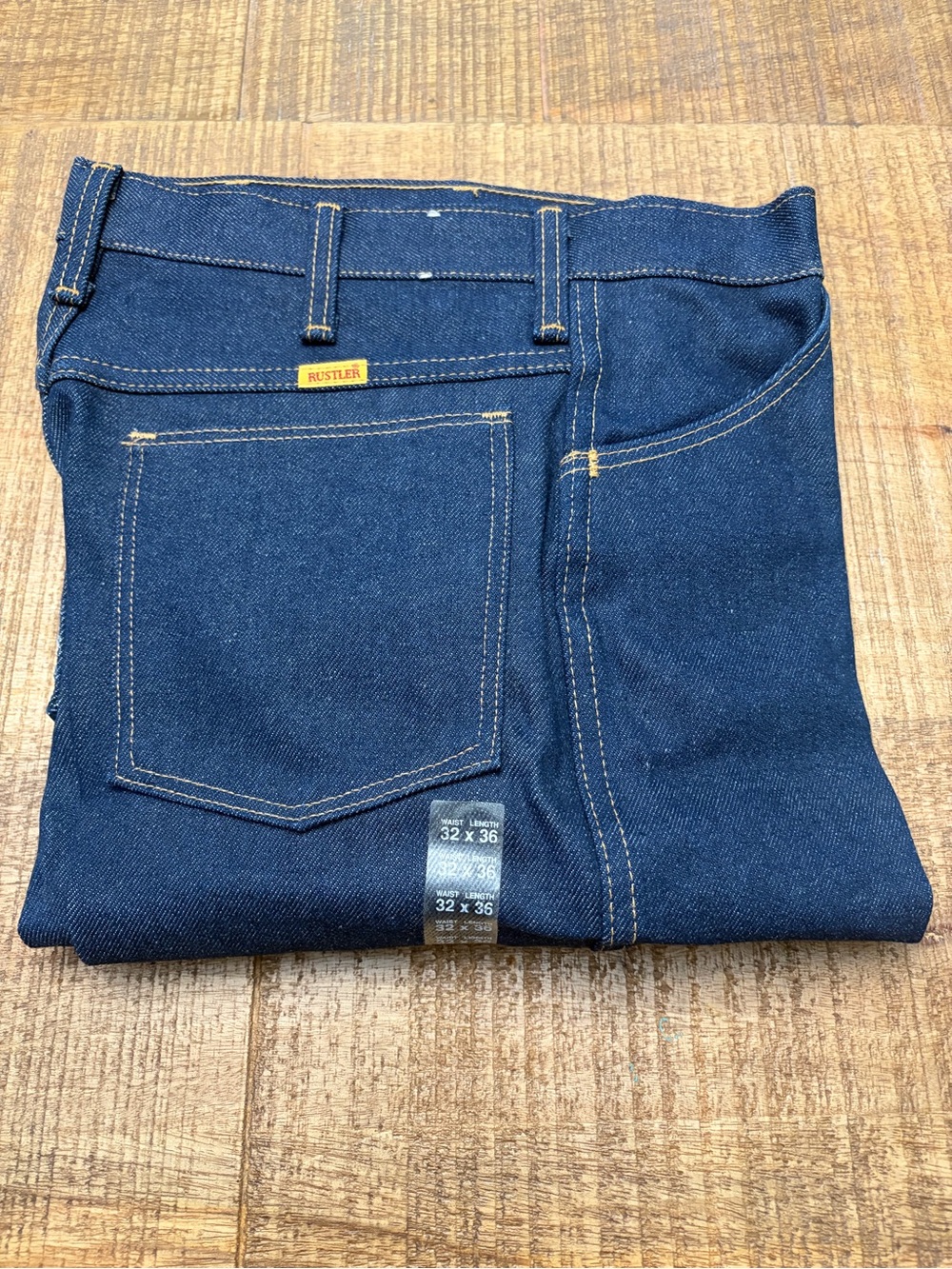 🆕 VINTAGE NEW Rustler Men’s Indigo Blue Relaxed Fit Jeans